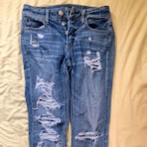 American Eagle ripped jeans